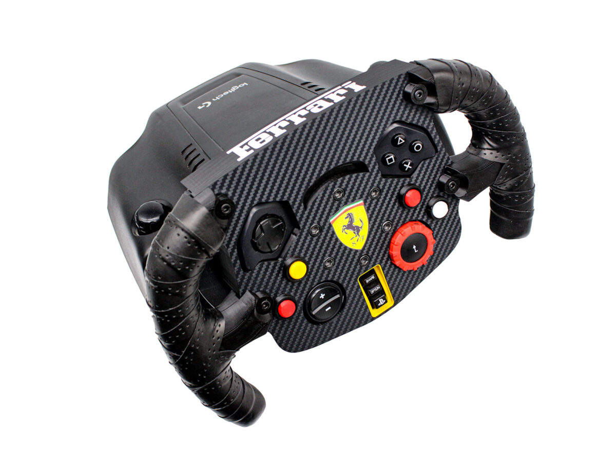 F1 Evo - F1 kormány logitech bázisokhoz, felülnézet
