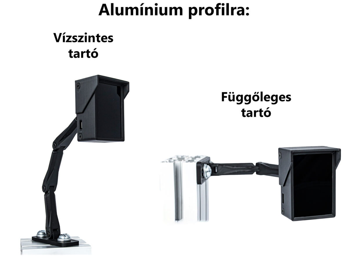 Fokozatszám jelző napellenző - Alumínium profil tartón